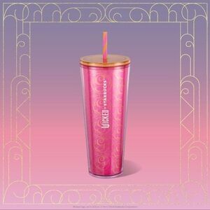 Starbucks Limited Edition Wicked’s Glenda Pink Tumbler with Straw